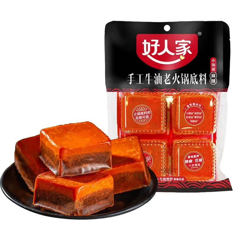 火锅底料分类，包含多种风味汤底选择
