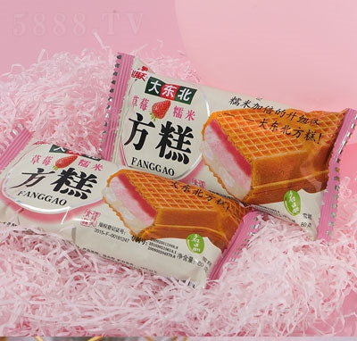大东北糯米方糕冰淇淋 多口味可选 华夫脆皮夹心