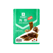 良品铺子香辣海带 218g 大包装正面图，红色袋身展示品牌与产品实物