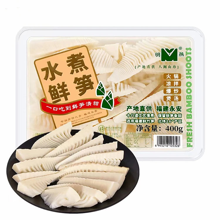 Cozy Nook 水煮鲜笋尖 400g 包装正面图，开袋即烹的火锅与清炒食材