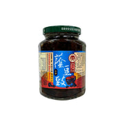 诚泰荫豆豉 350g 玻璃瓶装正面图，标签显示台湾产黑豆发酵酱料