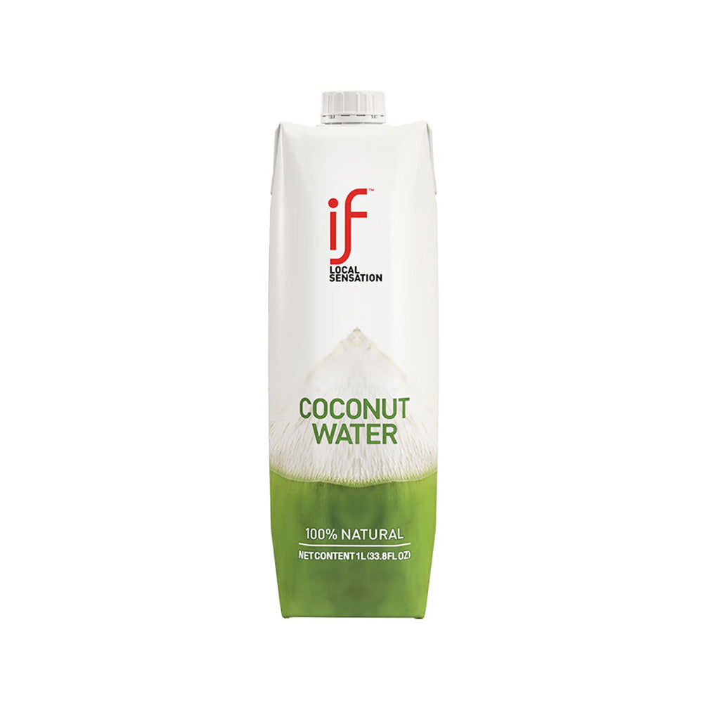 if椰子水100%天然泰国进口1L瓶装0糖0脂补水电解质