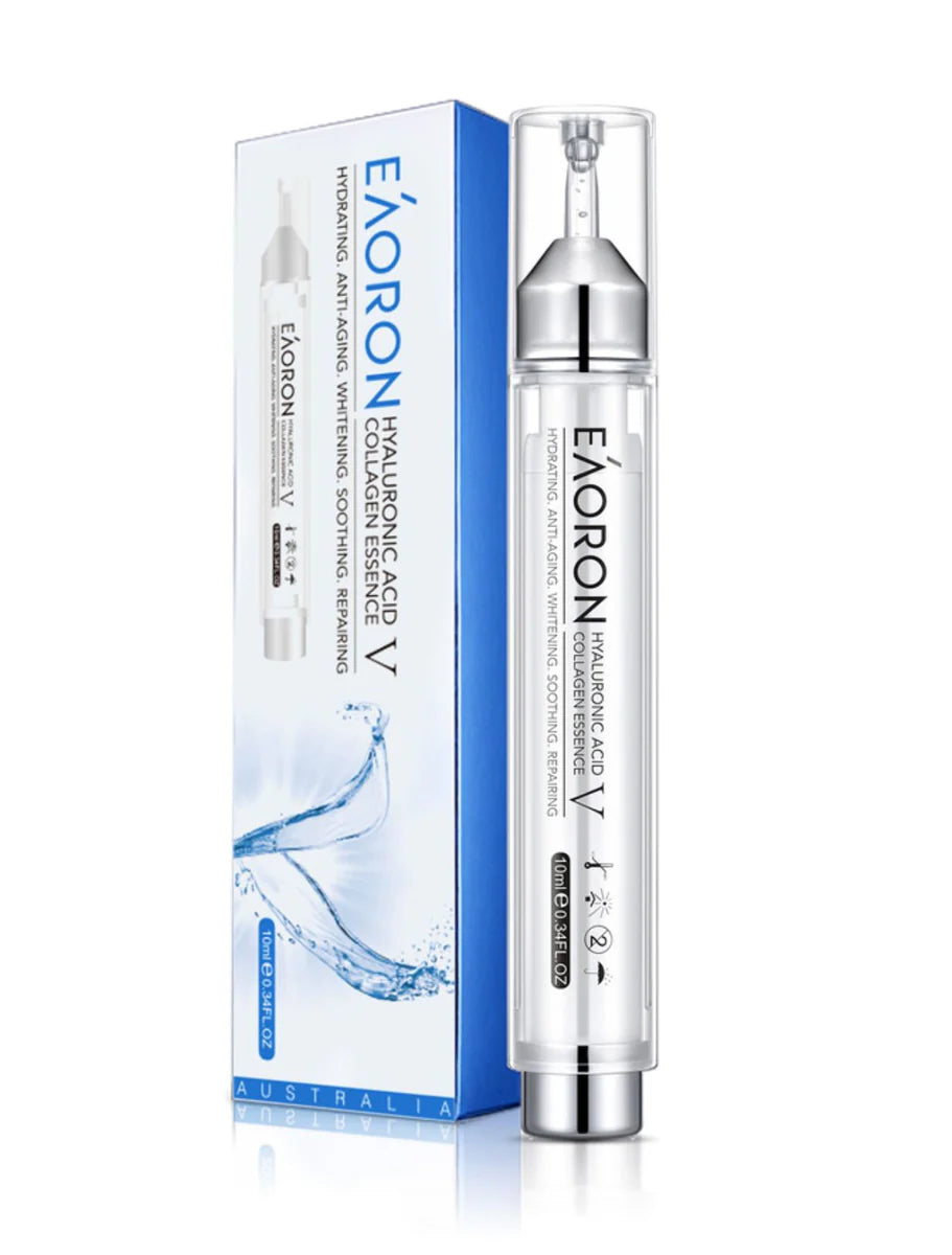 EAORON 第五代涂抹式水光针精华 10ml 单支装，白色针管包装正面展示