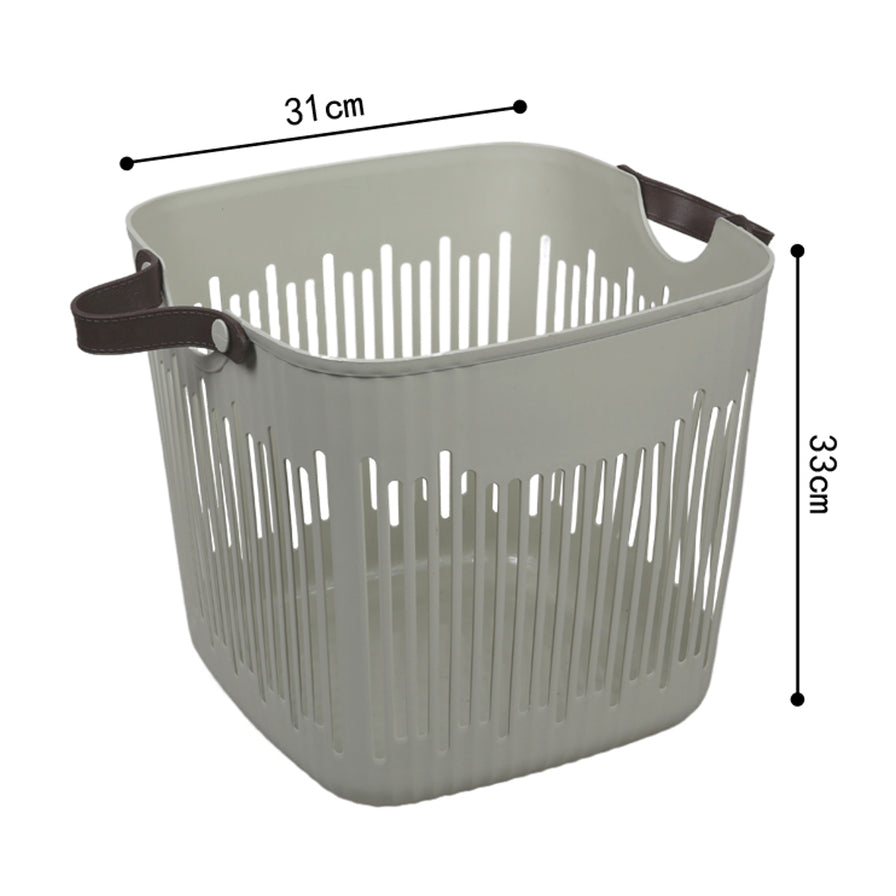 小黄鸭简系几何收纳篮尺寸标注图，显示宽度为31cm，高度为33cm。