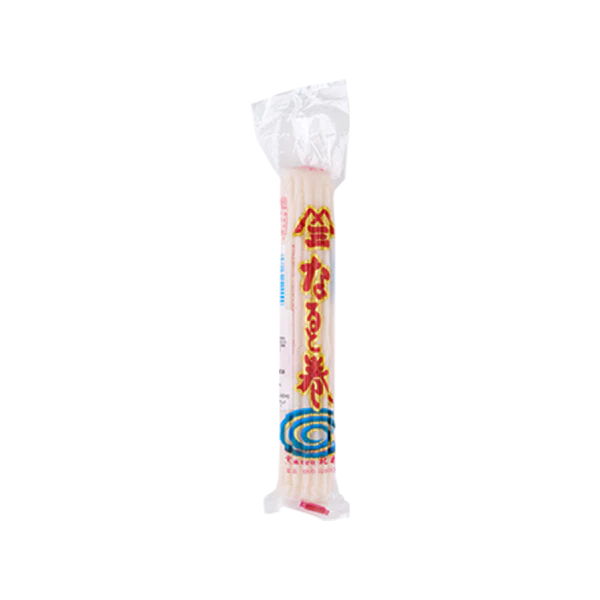 北村经典粉色螺旋纹鱼板正面包装图，150g 日本进口冷冻食材