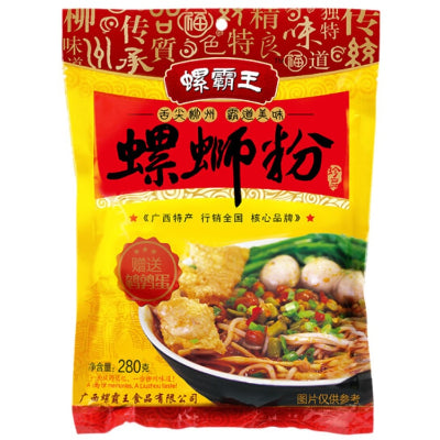 螺霸王原味螺蛳粉单袋包装，经典柳州风味速食米粉