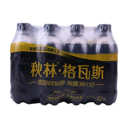 秋林格瓦斯面包发酵饮料，350ml*12瓶整箱塑封包装，瓶身印有秋林格瓦斯品牌标识及0添加蔗糖、0添加色素字样。