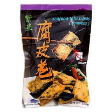 紫菜腐皮卷包装图，适合涮烫或油炸的泰式火锅食材。
