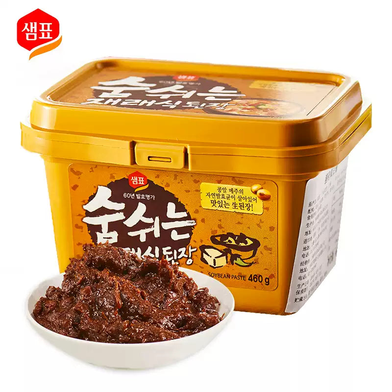 Sempio 韩国大酱 460g 罐装正面图，展示品牌标签与产品包装