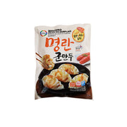 Surasang 明太鱼籽饺子 630g 冷冻包装袋正面，展示韩文品牌与产品外观