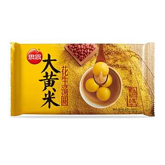 思念大黄米花生汤圆产品包装图