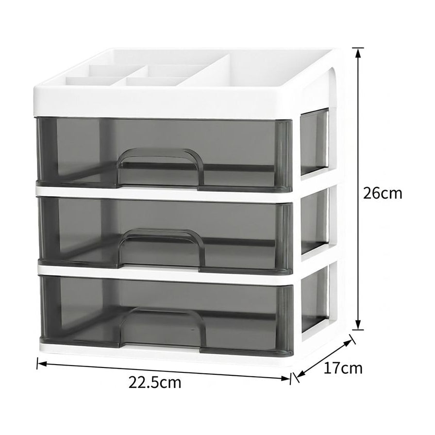 收纳盒尺寸示意图，标注宽度 22.5cm、深度 17cm、高度 26cm 的具体规格数据。